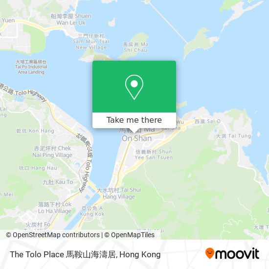 The Tolo Place 馬鞍山海濤居 map