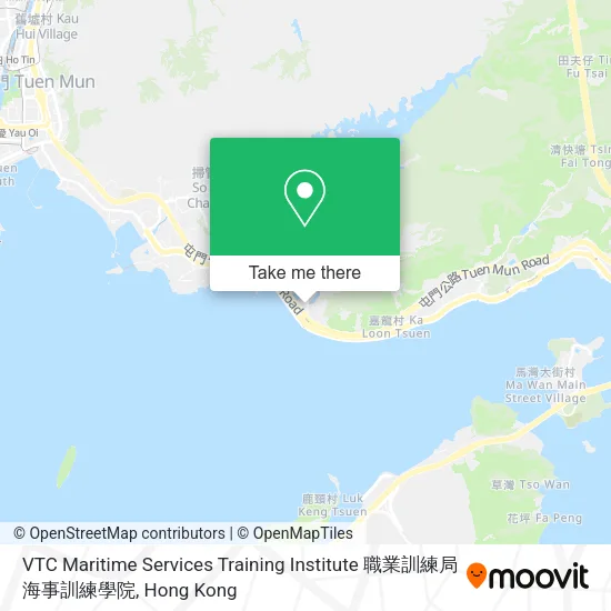 VTC Maritime Services Training Institute 職業訓練局海事訓練學院地圖