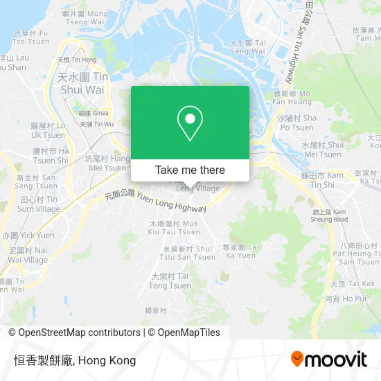 恒香製餅廠地圖