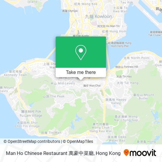 Man Ho Chinese Restaurant 萬豪中菜廳 map