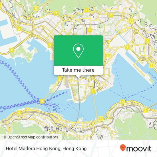 Hotel Madera Hong Kong map