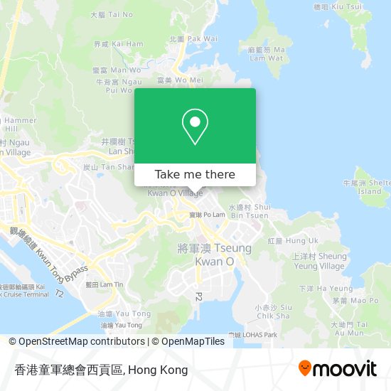 香港童軍總會西貢區地圖