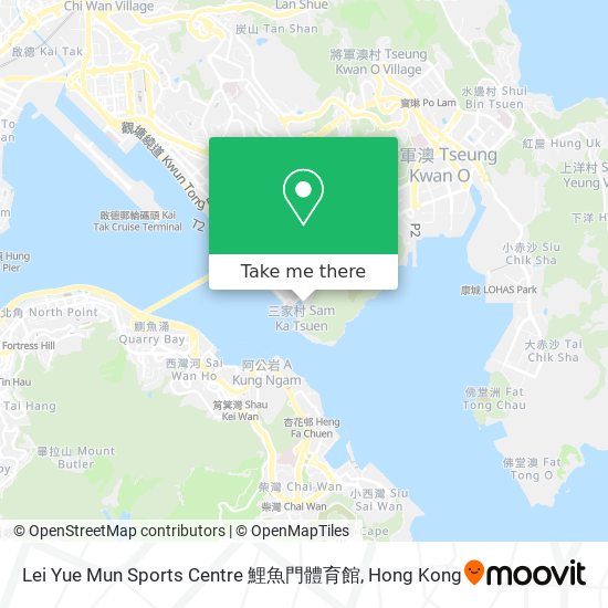Lei Yue Mun Sports Centre 鯉魚門體育館 map