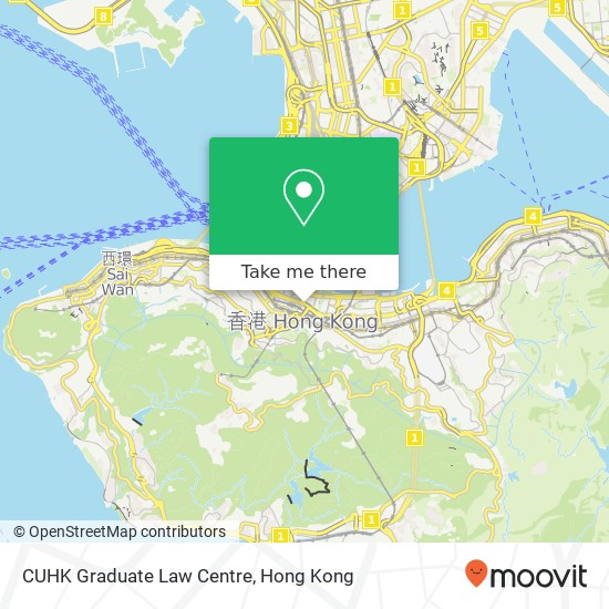 CUHK Graduate Law Centre map