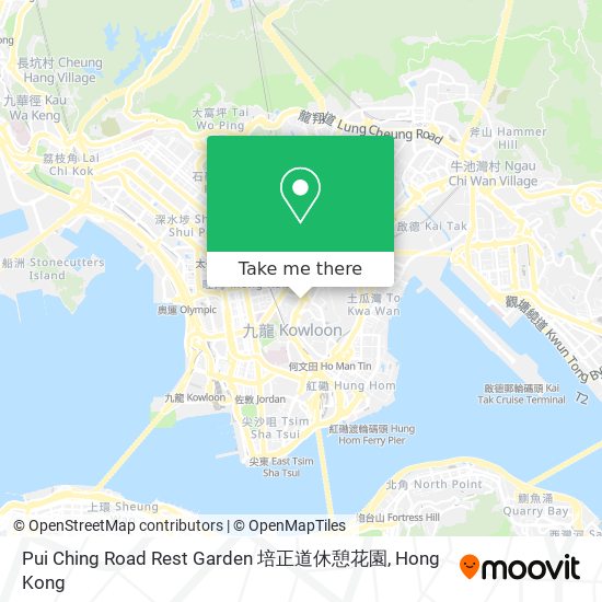 Pui Ching Road Rest Garden 培正道休憩花園 map