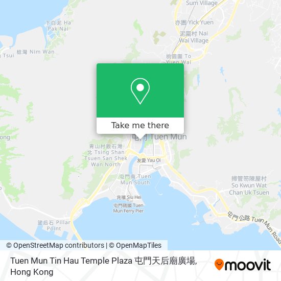 Tuen Mun Tin Hau Temple Plaza 屯門天后廟廣場 map