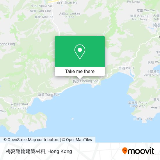 梅窩運輸建築材料 map