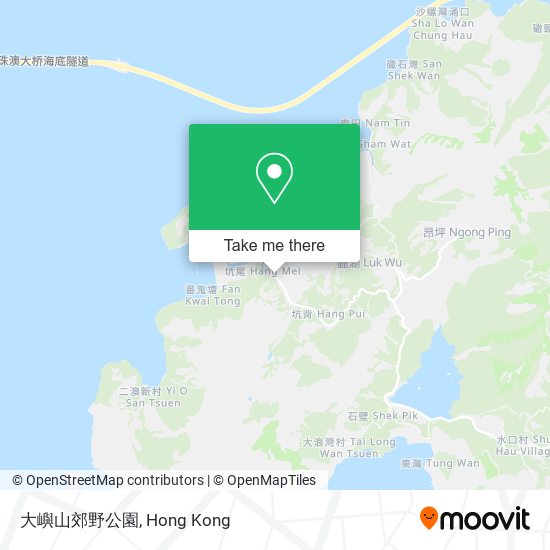 大嶼山郊野公園 map