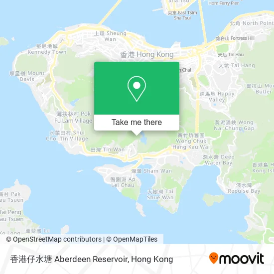 香港仔水塘 Aberdeen Reservoir地圖