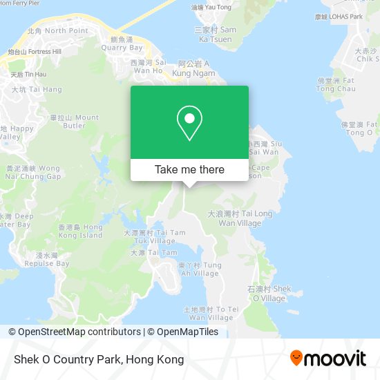 Shek O Country Park map