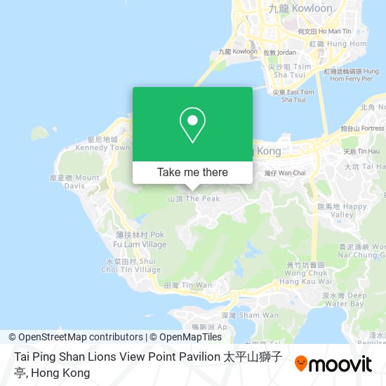 Tai Ping Shan Lions View Point Pavilion 太平山獅子亭地圖
