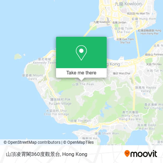 山頂凌霄閣360度觀景台地圖