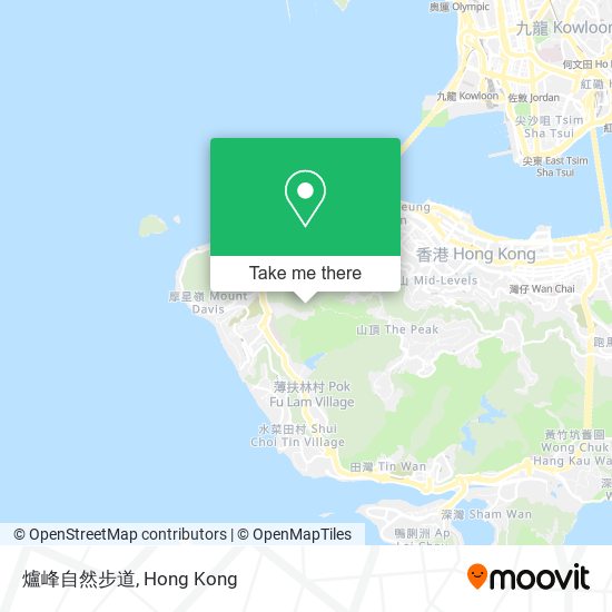 爐峰自然步道 map