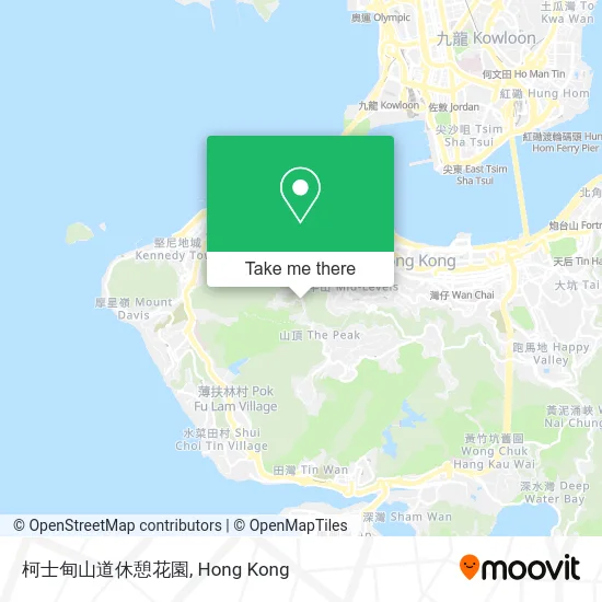 柯士甸山道休憩花園 map