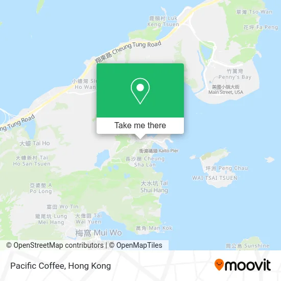 Pacific Coffee map