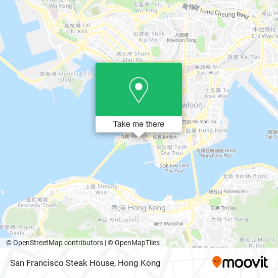 San Francisco Steak House map