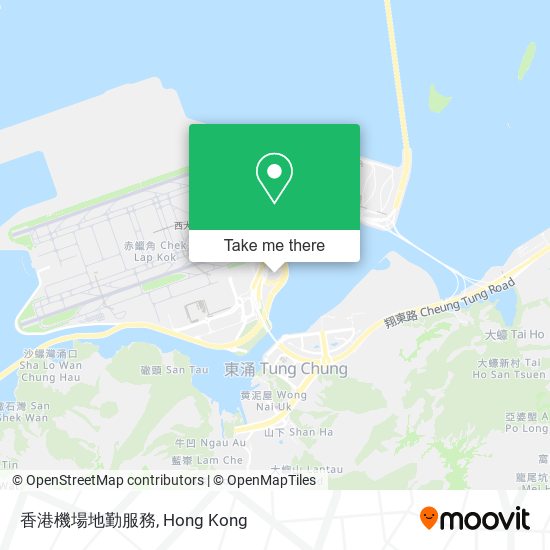 香港機場地勤服務地圖