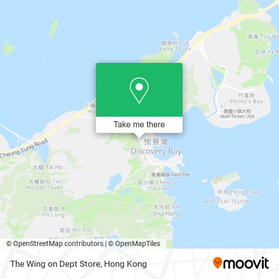 The Wing on Dept Store map