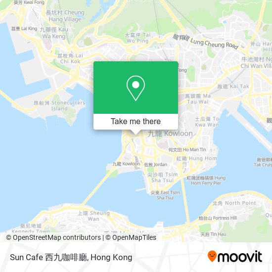 Sun Cafe 西九咖啡廳 map