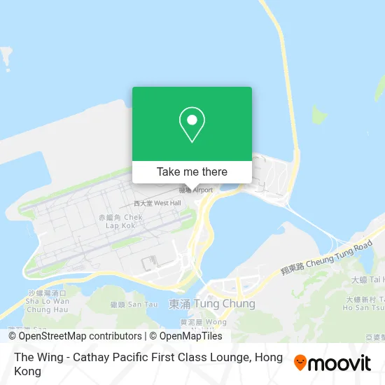 The Wing - Cathay Pacific First Class Lounge map
