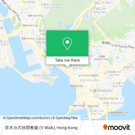 茶木台式休閒餐廳 (V Walk)地圖