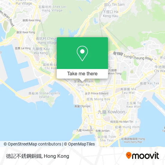 德記不銹鋼銅鐵地圖