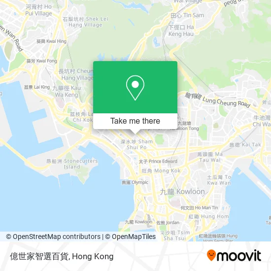 億世家智選百貨地圖