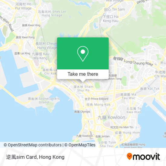 逆風sim Card地圖