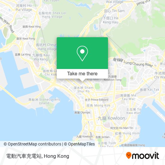 電動汽車充電站 map