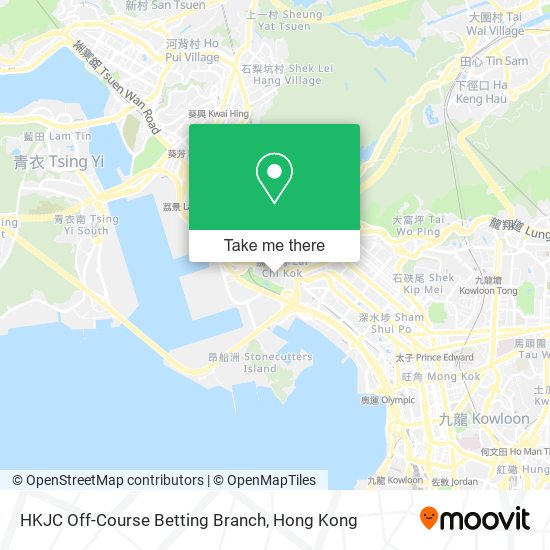 HKJC Off-Course Betting Branch map