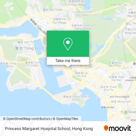 Princess Margaret Hospital School map