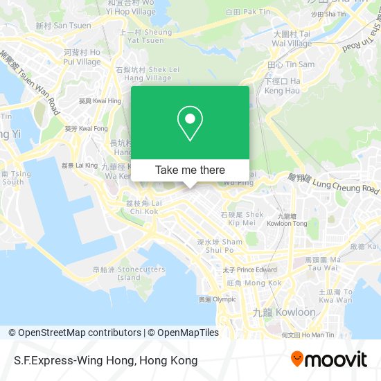 S.F.Express-Wing Hong map