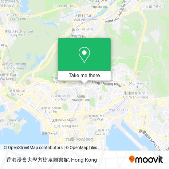 香港浸會大學方樹泉圖書館地圖