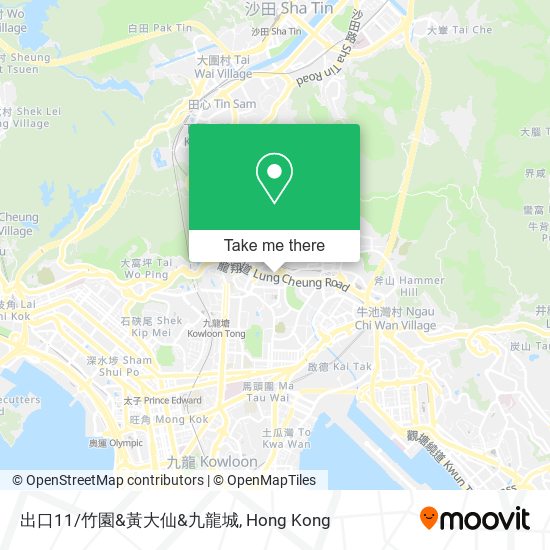出口11/竹園&黃大仙&九龍城 map