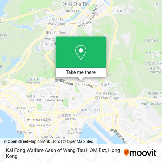 Kai Fong Walfare Assn of Wang Tau HOM Est map