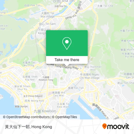 黃大仙下一邨地圖