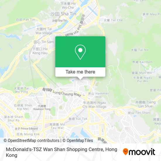 McDonald's-TSZ Wan Shan Shopping Centre地圖