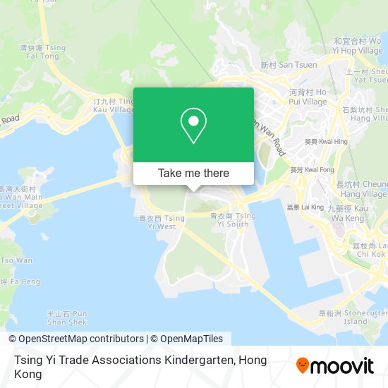 Tsing Yi Trade Associations Kindergarten map