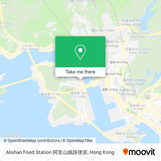 Alishan Food Station 阿里山鐵路便當地圖