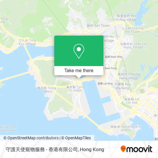 守護天使寵物服務 - 香港有限公司地圖