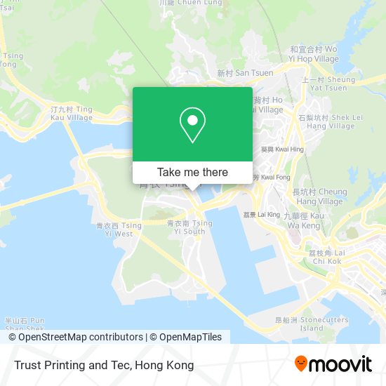 Trust Printing and Tec map