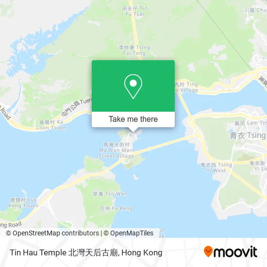 Tin Hau Temple 北灣天后古廟地圖