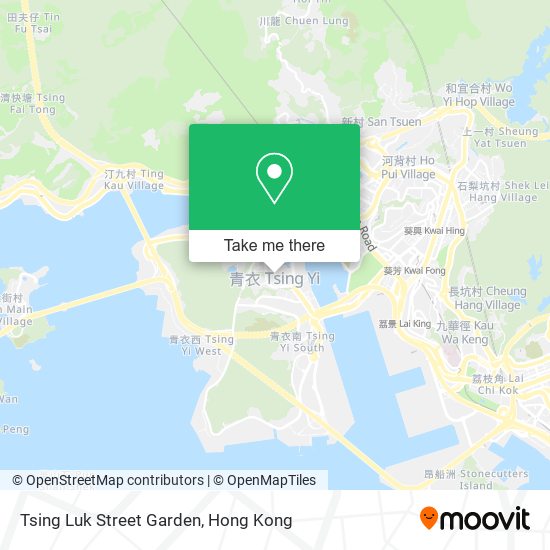 Tsing Luk Street Garden map