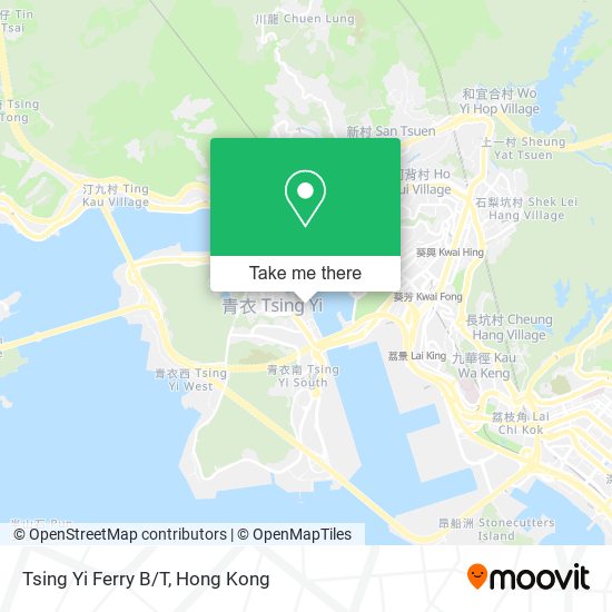 Tsing Yi Ferry B/T地圖