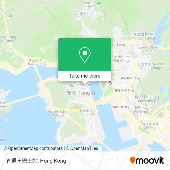 直通車巴士站 map