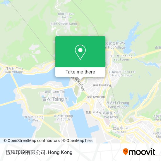 恆匯印刷有限公司 map