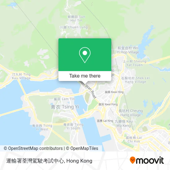 運輸署荃灣駕駛考試中心 map