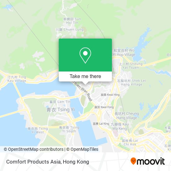 Comfort Products Asia map