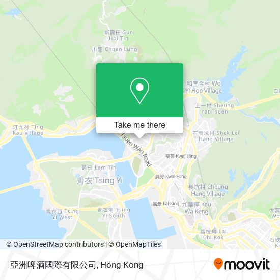 亞洲啤酒國際有限公司 map