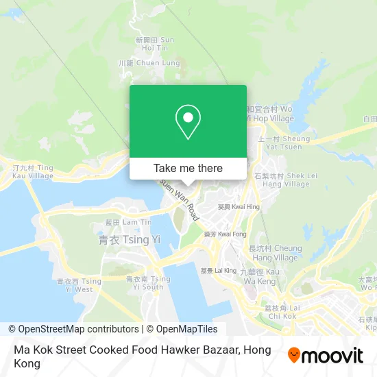 Ma Kok Street Cooked Food Hawker Bazaar map